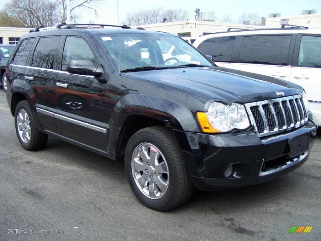 Black 2008 Jeep Grand Cherokee Overland 4x4 Exterior Photo #48104415