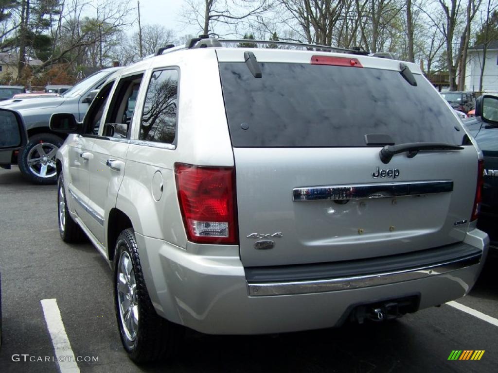 2008 Grand Cherokee Overland 4x4 - Bright Silver Metallic / Saddle Brown/Dark Slate Gray photo #3