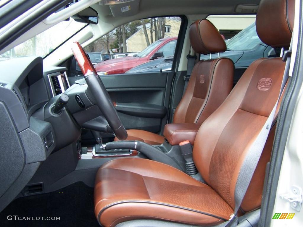 Saddle Brown/Dark Slate Gray Interior 2008 Jeep Grand Cherokee Overland 4x4 Photo #48105444