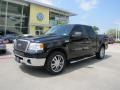 2008 Black Ford F150 Lariat SuperCrew  photo #1