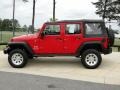 Flame Red - Wrangler Unlimited X 4x4 Photo No. 8