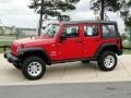Flame Red - Wrangler Unlimited X 4x4 Photo No. 10