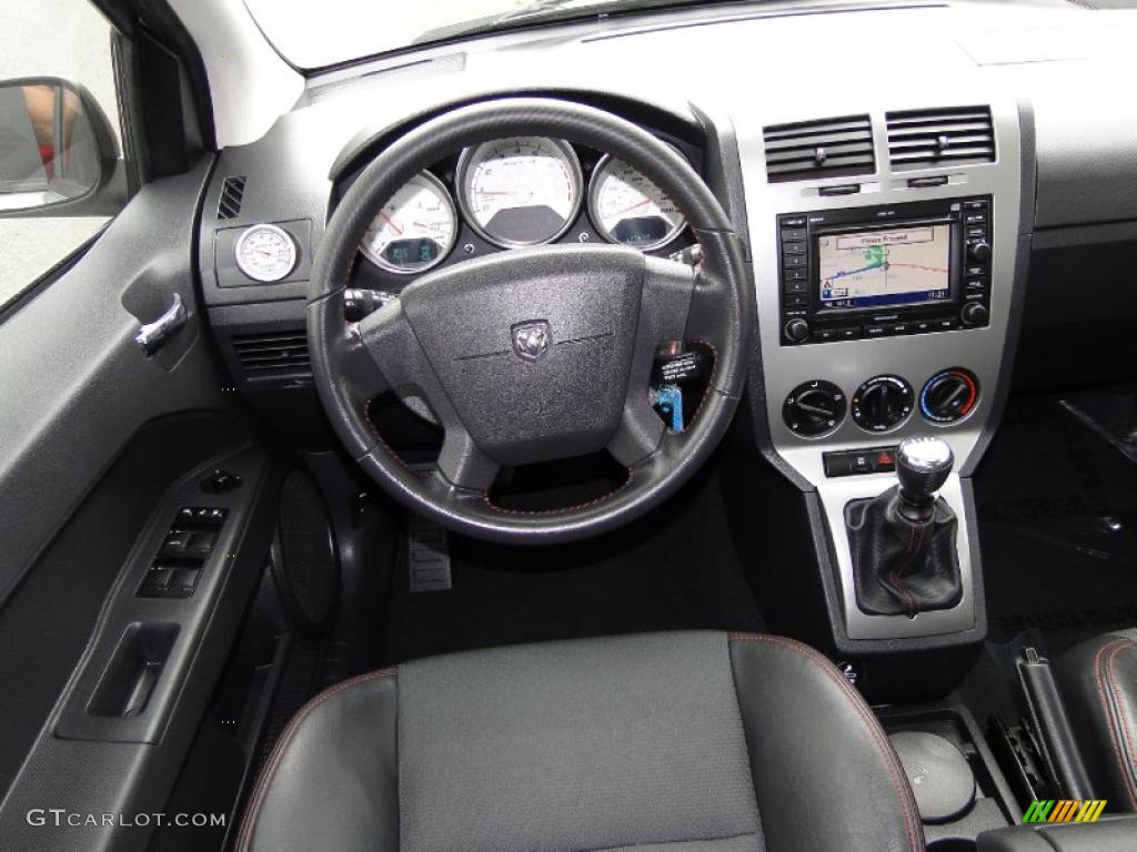 2008 Dodge Caliber SRT4 Dark Slate Gray Steering Wheel Photo #48110679