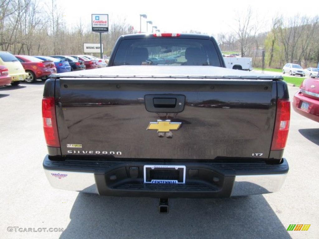 2008 Silverado 1500 LTZ Extended Cab 4x4 - Dark Cherry Metallic / Dark Titanium photo #3