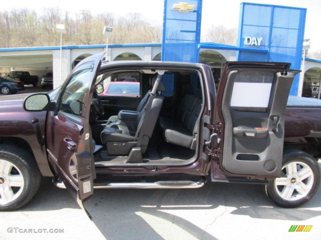 2008 Silverado 1500 LTZ Extended Cab 4x4 - Dark Cherry Metallic / Dark Titanium photo #11