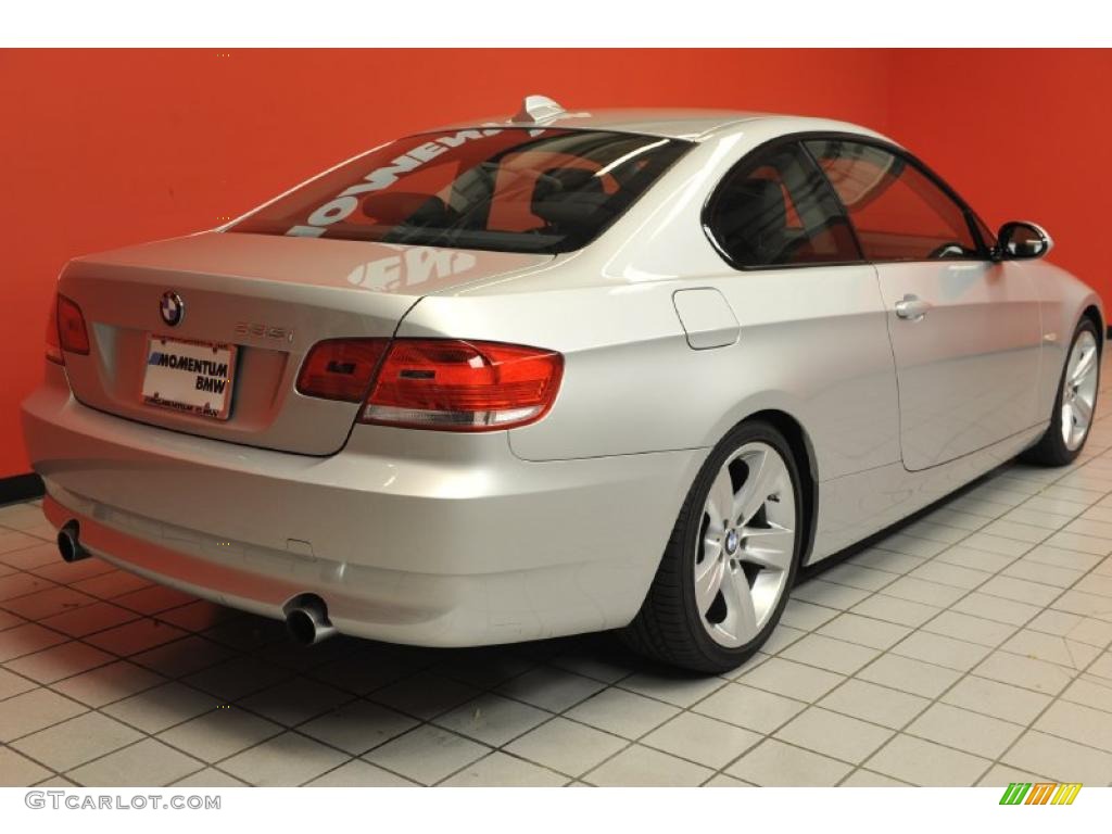 2009 3 Series 335i Coupe - Titanium Silver Metallic / Black photo #3