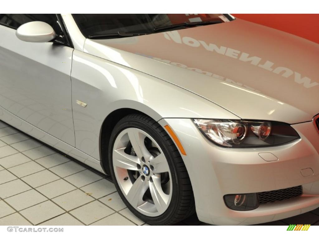 2009 3 Series 335i Coupe - Titanium Silver Metallic / Black photo #15