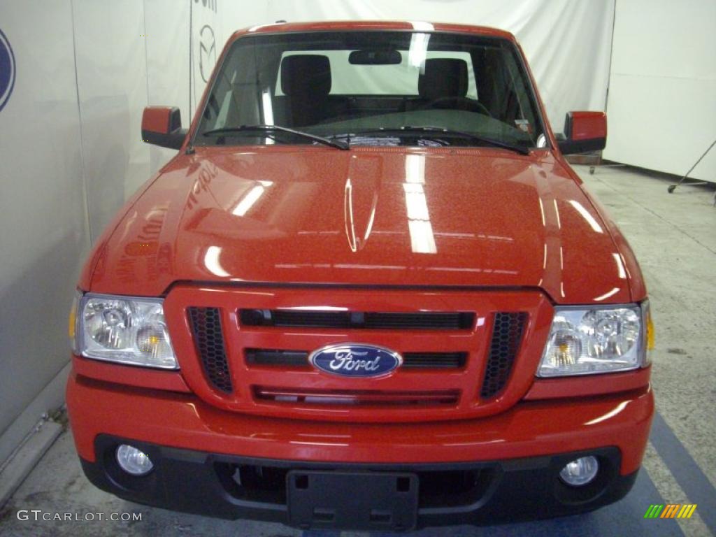 2011 Ranger Sport SuperCab - Torch Red / Medium Dark Flint photo #2