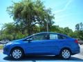 2011 Blue Flame Metallic Ford Fiesta SE Sedan  photo #2