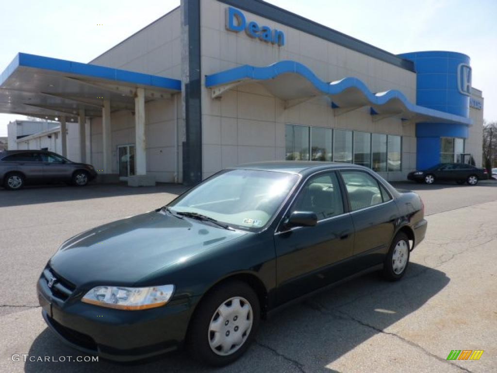 1998 Accord LX Sedan - Dark Emerald Pearl / Ivory photo #1