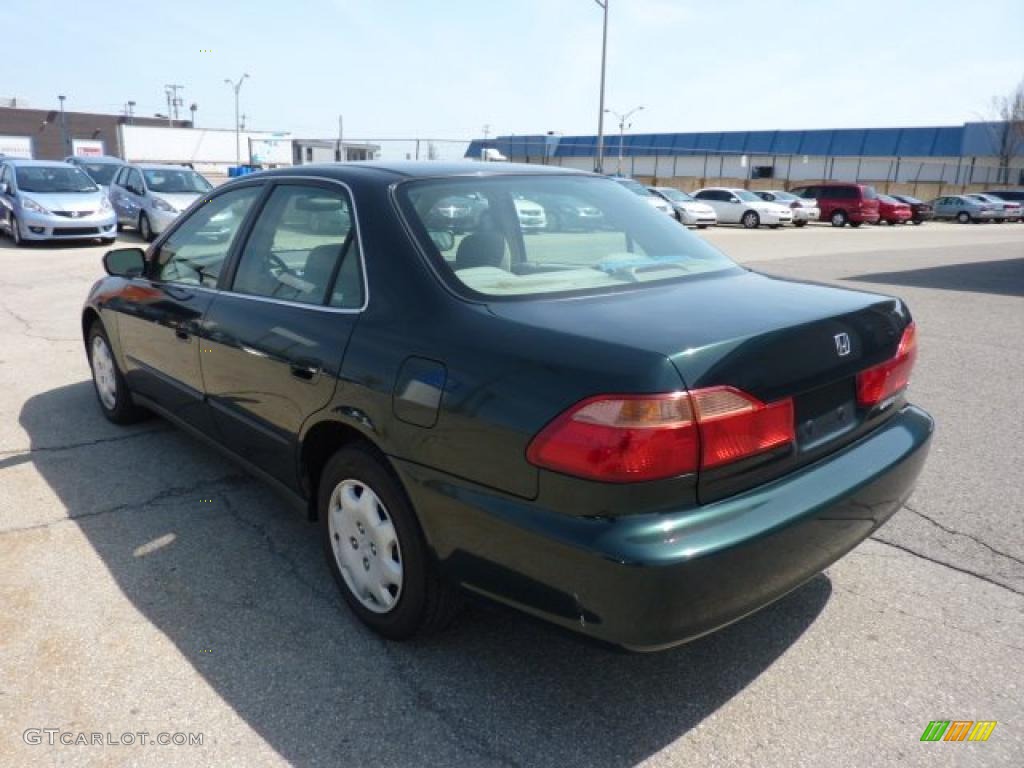 1998 Accord LX Sedan - Dark Emerald Pearl / Ivory photo #2