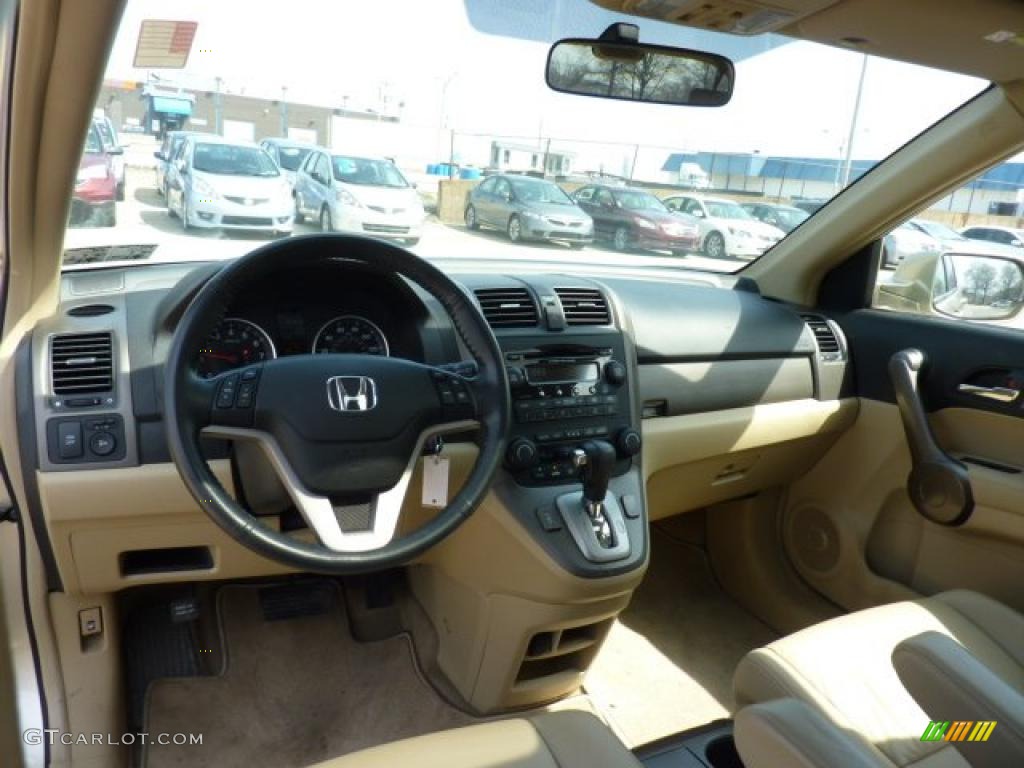 2009 CR-V EX-L 4WD - Borrego Beige Metallic / Ivory photo #10