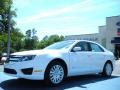 2011 White Platinum Tri-Coat Ford Fusion Hybrid  photo #1