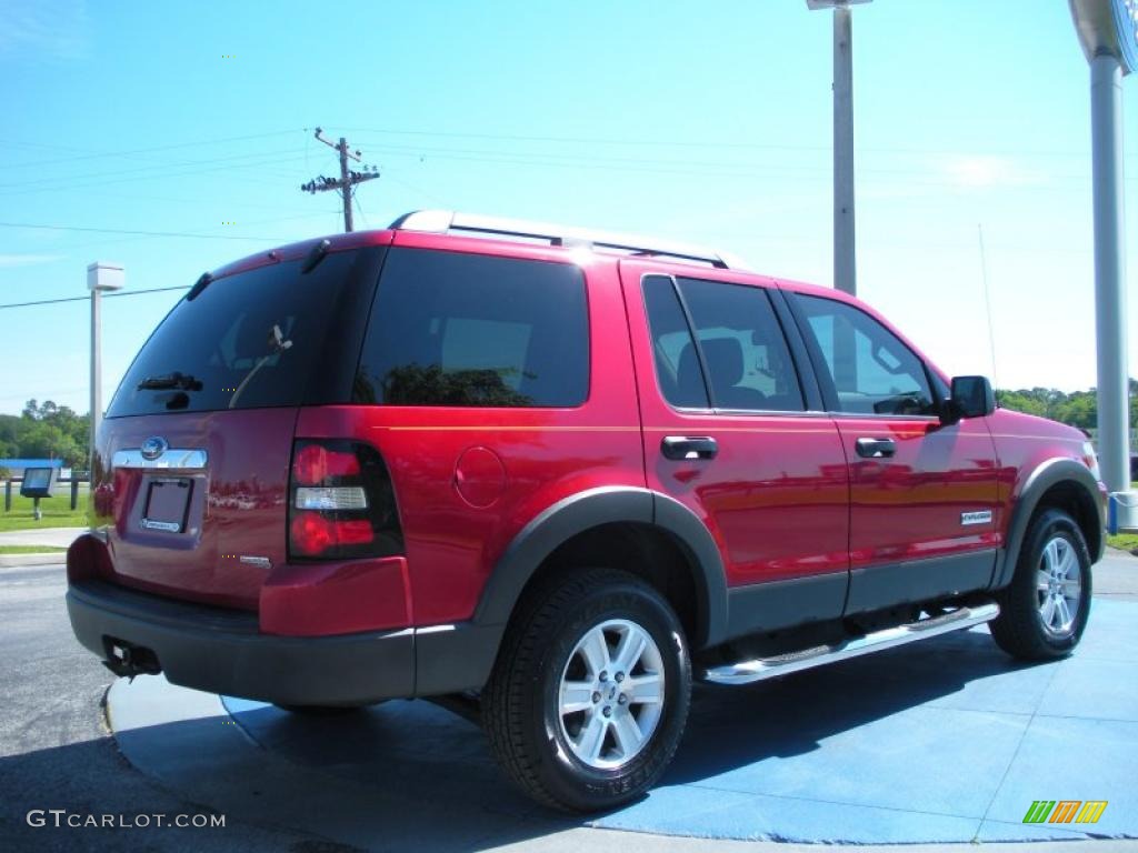 2006 Explorer XLT - Redfire Metallic / Stone photo #5