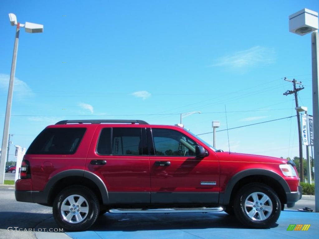 2006 Explorer XLT - Redfire Metallic / Stone photo #6