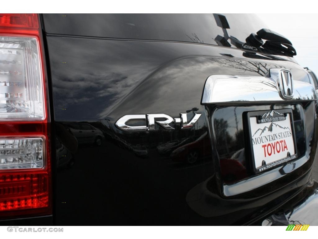 2009 CR-V EX-L 4WD - Crystal Black Pearl / Black photo #26