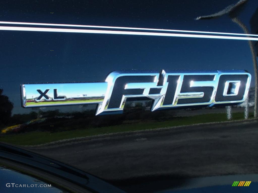 2010 F150 XL Regular Cab - Tuxedo Black / Medium Stone photo #9