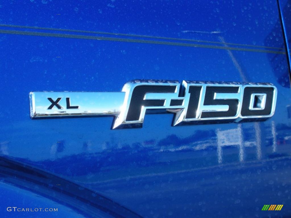 2010 F150 XL Regular Cab - Blue Flame Metallic / Medium Stone photo #9