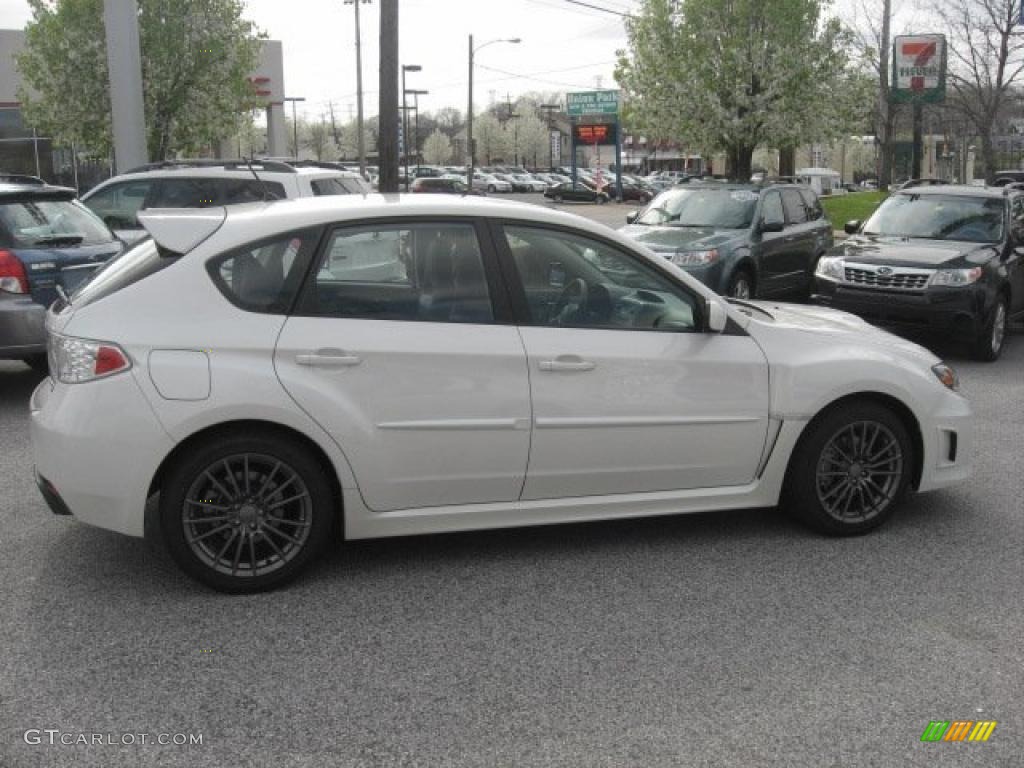 2011 Impreza WRX Limited Wagon - Satin White Pearl / Carbon Black photo #5