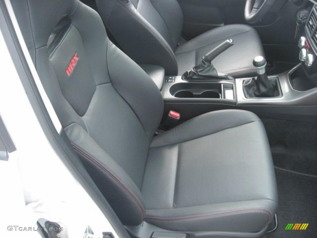 Carbon Black Interior 2011 Subaru Impreza WRX Limited Wagon Photo #48119304