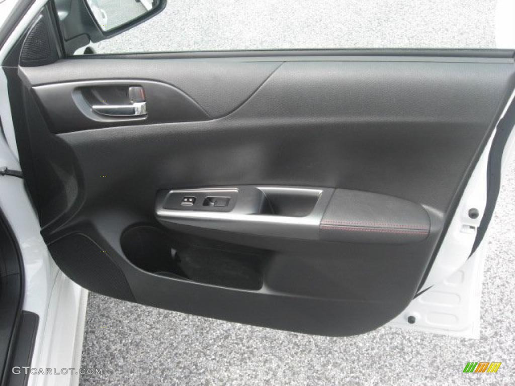 2011 Subaru Impreza WRX Limited Wagon Carbon Black Door Panel Photo #48119340