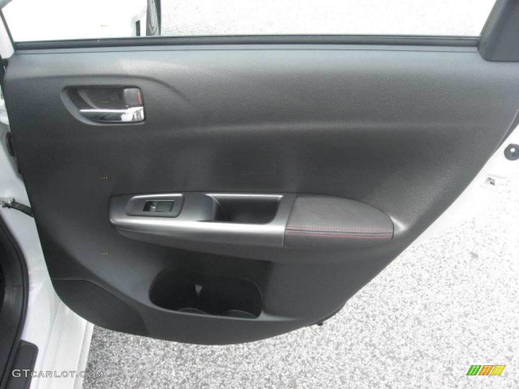 2011 Subaru Impreza WRX Limited Wagon Carbon Black Door Panel Photo #48119352
