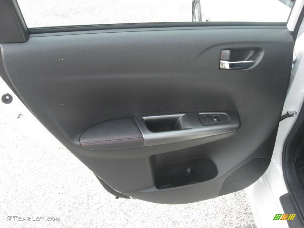 2011 Subaru Impreza WRX Limited Wagon Carbon Black Door Panel Photo #48119370