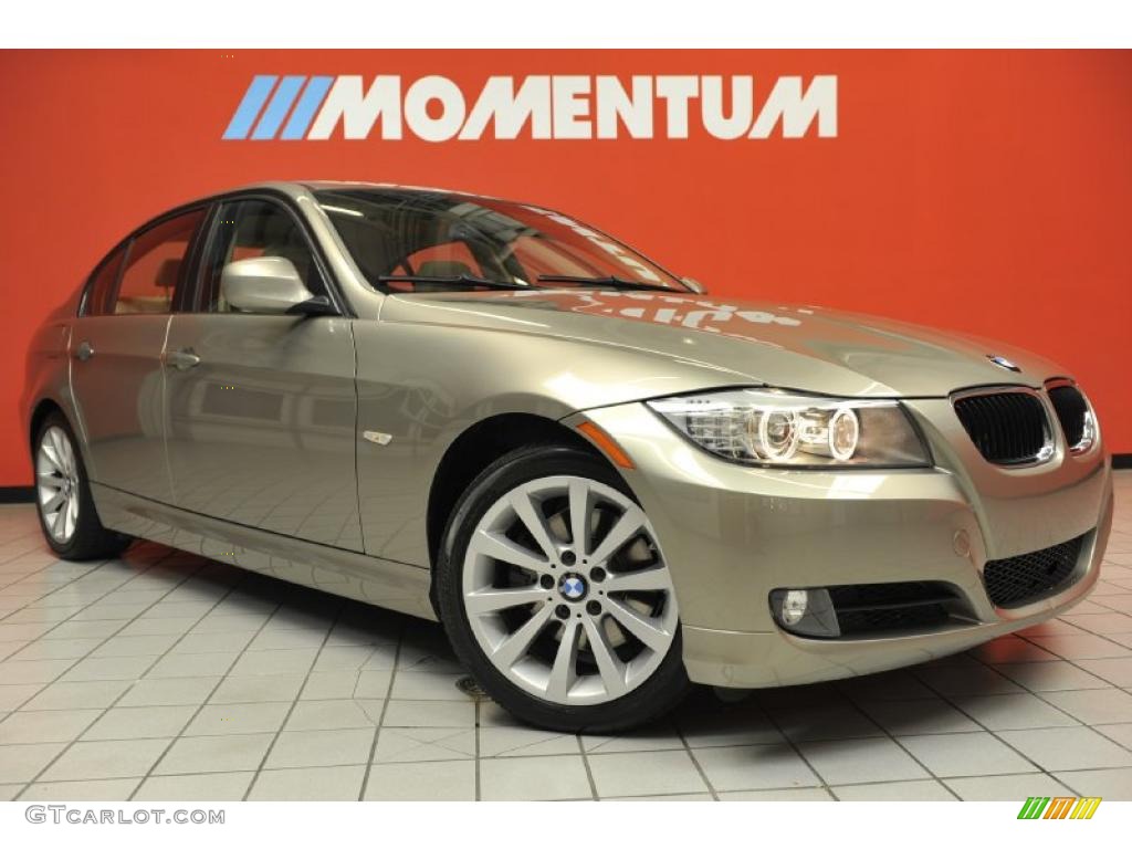 2009 3 Series 328i Sedan - Platinum Bronze Metallic / Beige photo #1