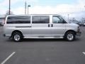 Sheer Silver Metallic 2010 Chevrolet Express LT 3500 Extended Passenger Van Exterior