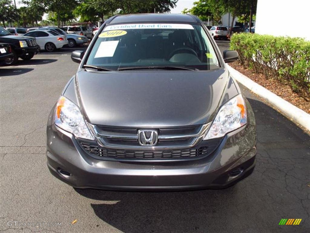 2010 CR-V LX - Polished Metal Metallic / Gray photo #8