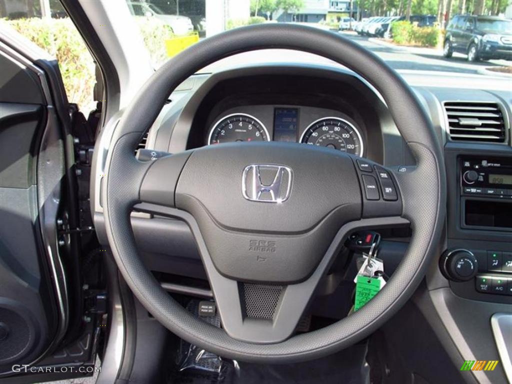 2010 Honda CR-V LX Gray Steering Wheel Photo #48124801
