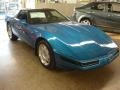 1992 Medium Quasar Blue Metallic Chevrolet Corvette Coupe  photo #2