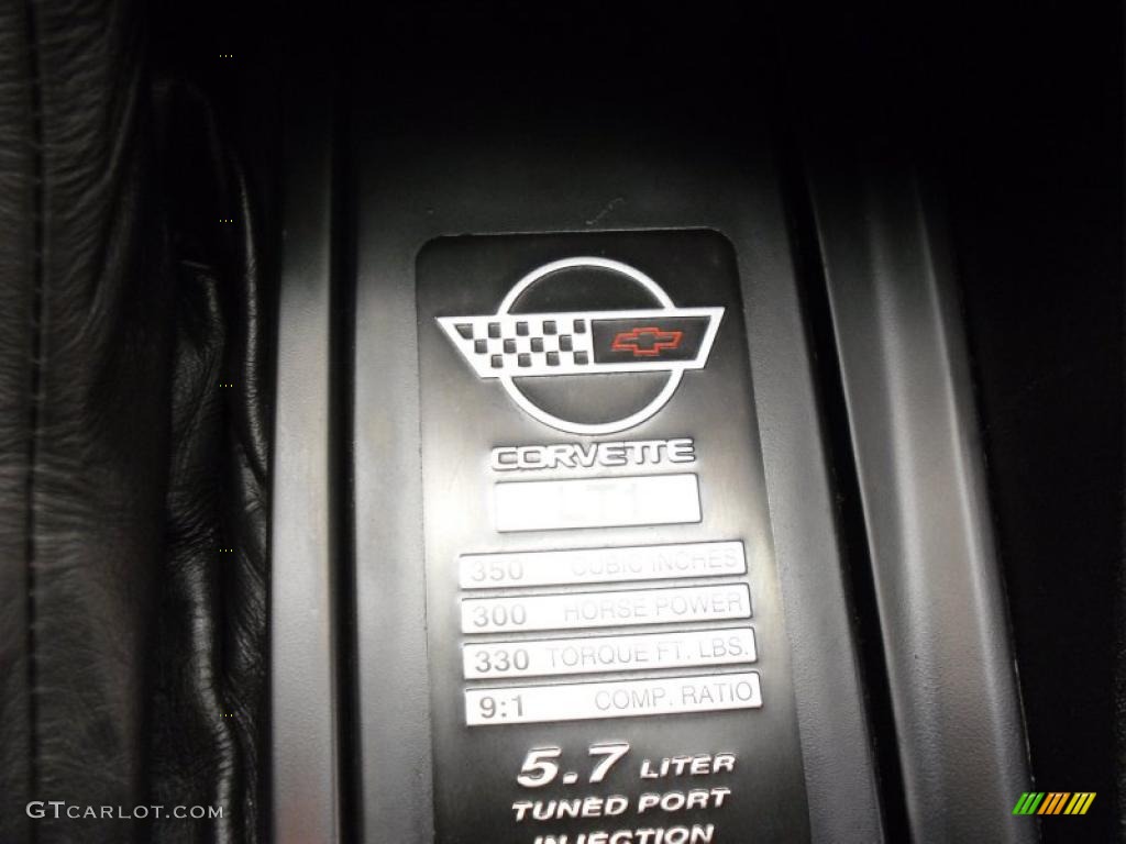 1992 Chevrolet Corvette Coupe Info Tag Photo #48125596