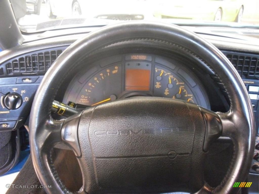 1992 Chevrolet Corvette Coupe Black Steering Wheel Photo #48125629