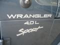 2001 Steel Blue Pearl Jeep Wrangler Sport 4x4  photo #10