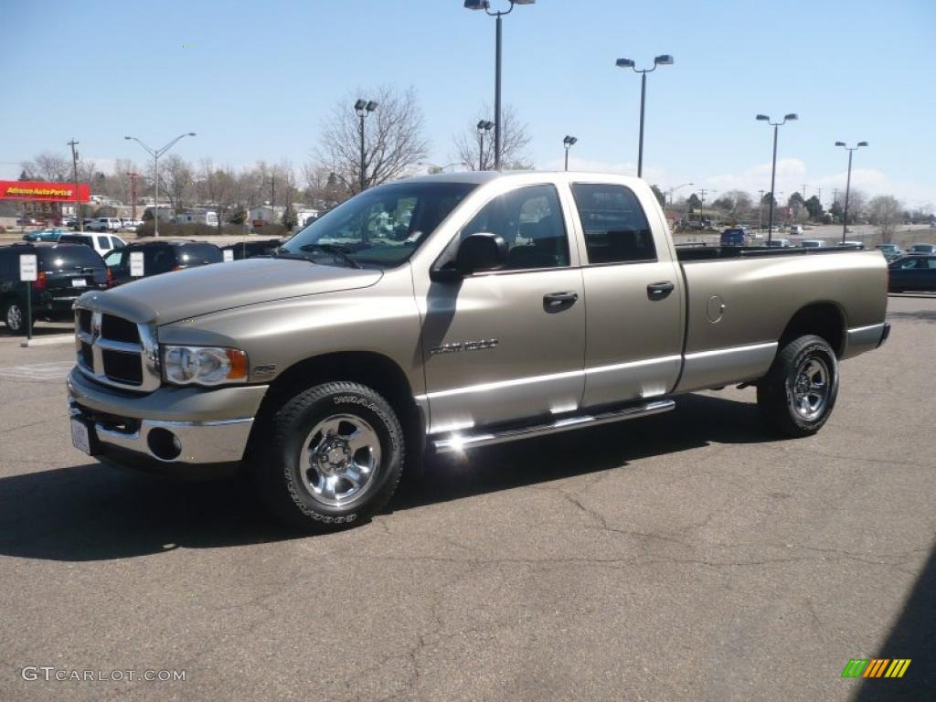 2004 Ram 1500 SLT Quad Cab 4x4 - Light Almond Pearl / Taupe photo #2