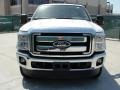 2011 White Platinum Metallic Tri-Coat Ford F250 Super Duty Lariat Crew Cab 4x4  photo #8