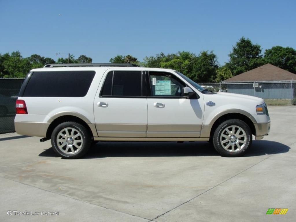 White Platinum Tri-Coat 2011 Ford Expedition EL King Ranch 4x4 Exterior Photo #48127672