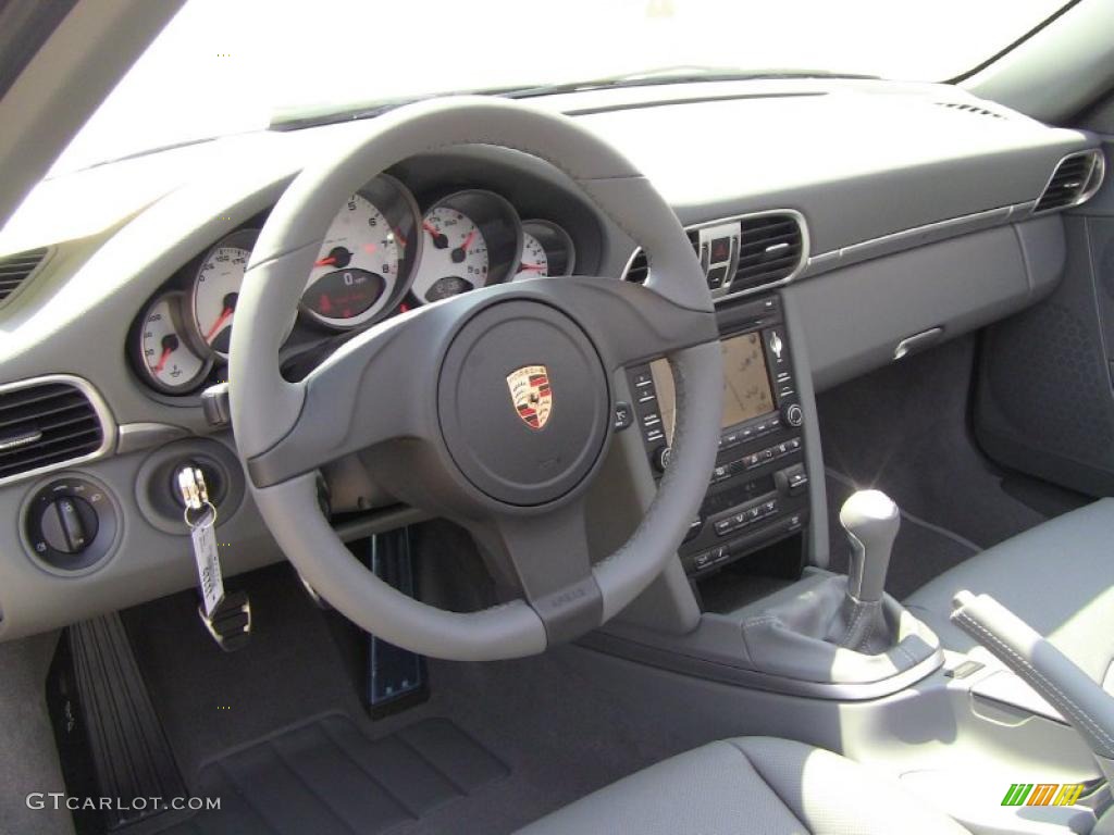 Stone Grey Interior 2011 Porsche 911 Carrera S Cabriolet Photo #48127678