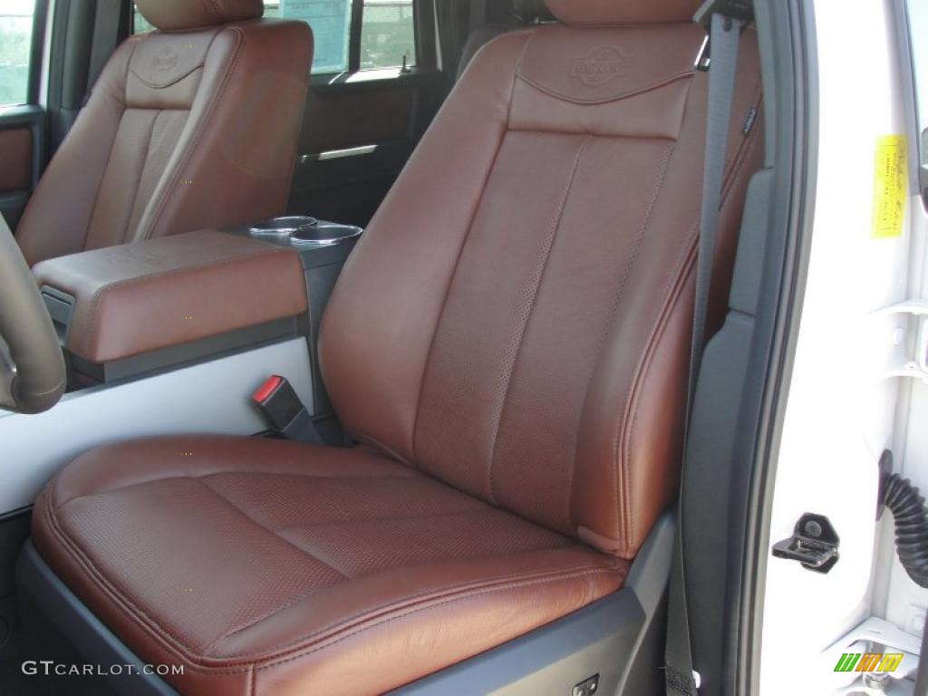 Chaparral Leather Interior 2011 Ford Expedition EL King Ranch 4x4 Photo #48128095