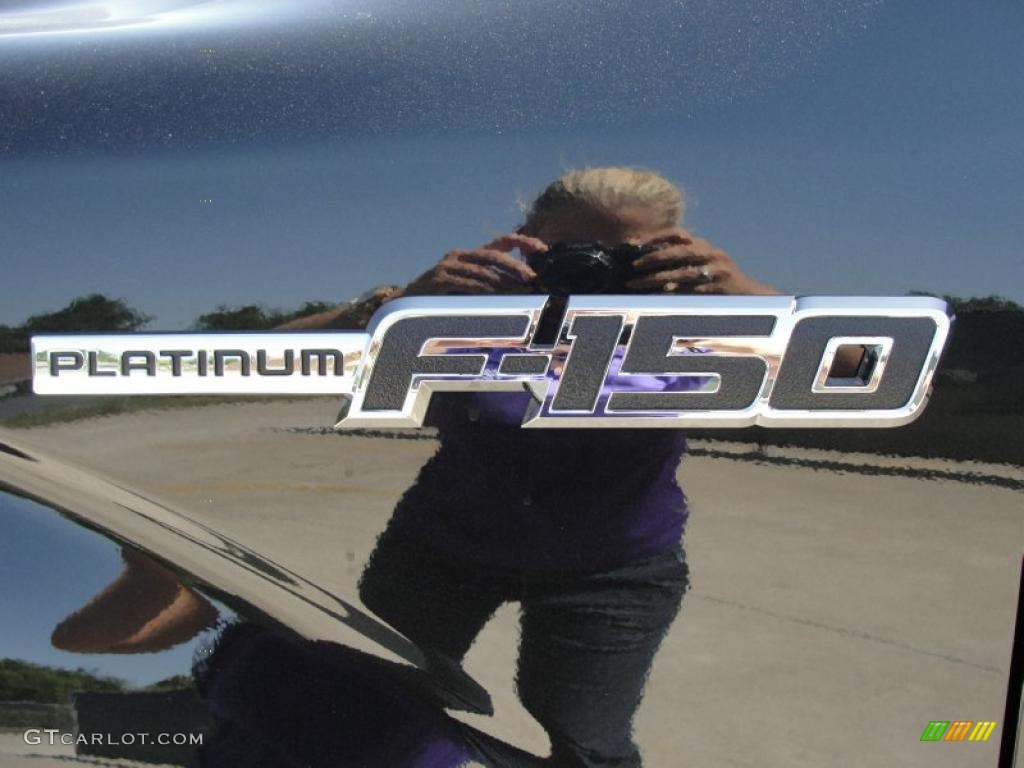 2011 F150 Platinum SuperCrew 4x4 - Tuxedo Black Metallic / Sienna Brown/Black photo #12