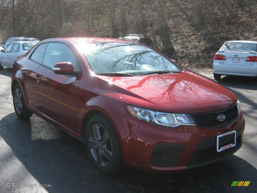 Spicy Red Kia Forte Koup