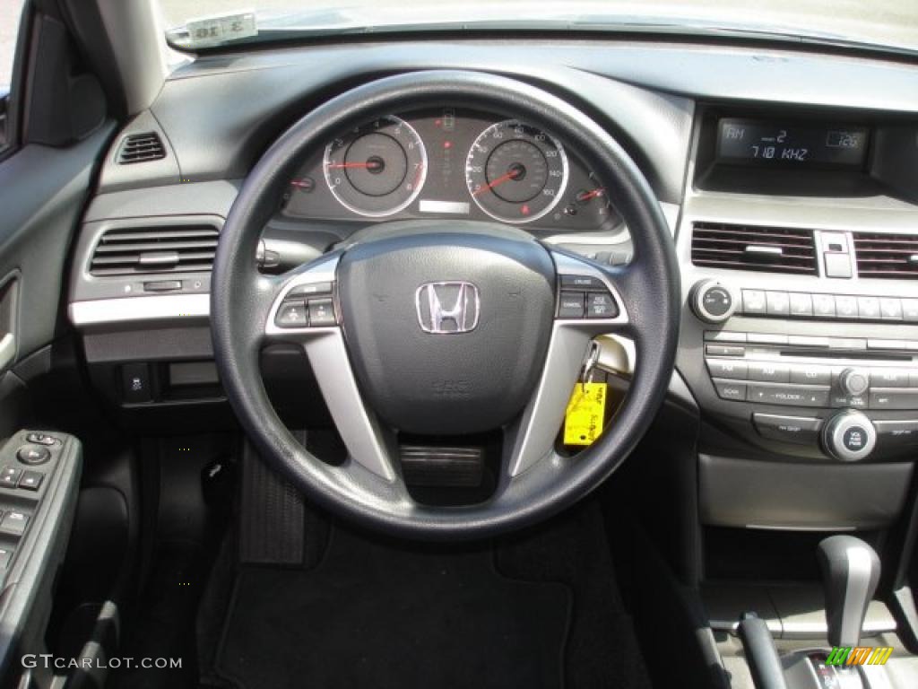 2011 Honda Accord LX-P Sedan Black Steering Wheel Photo #48130162