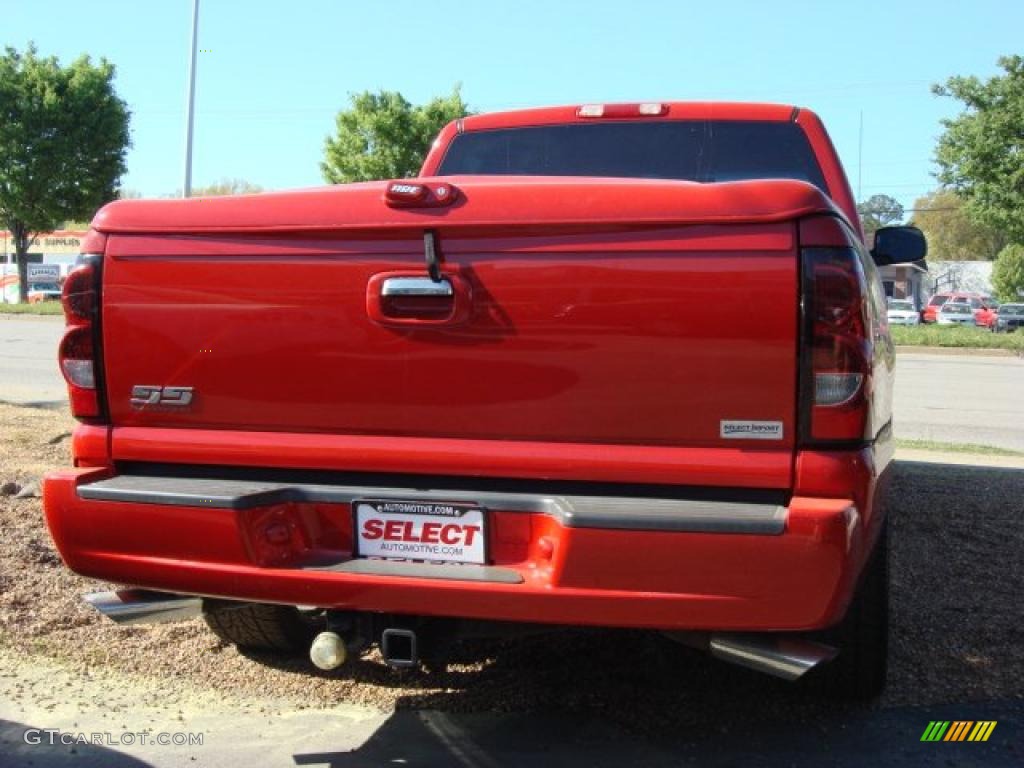 2004 Silverado 1500 SS Extended Cab AWD - Victory Red / Dark Charcoal photo #4