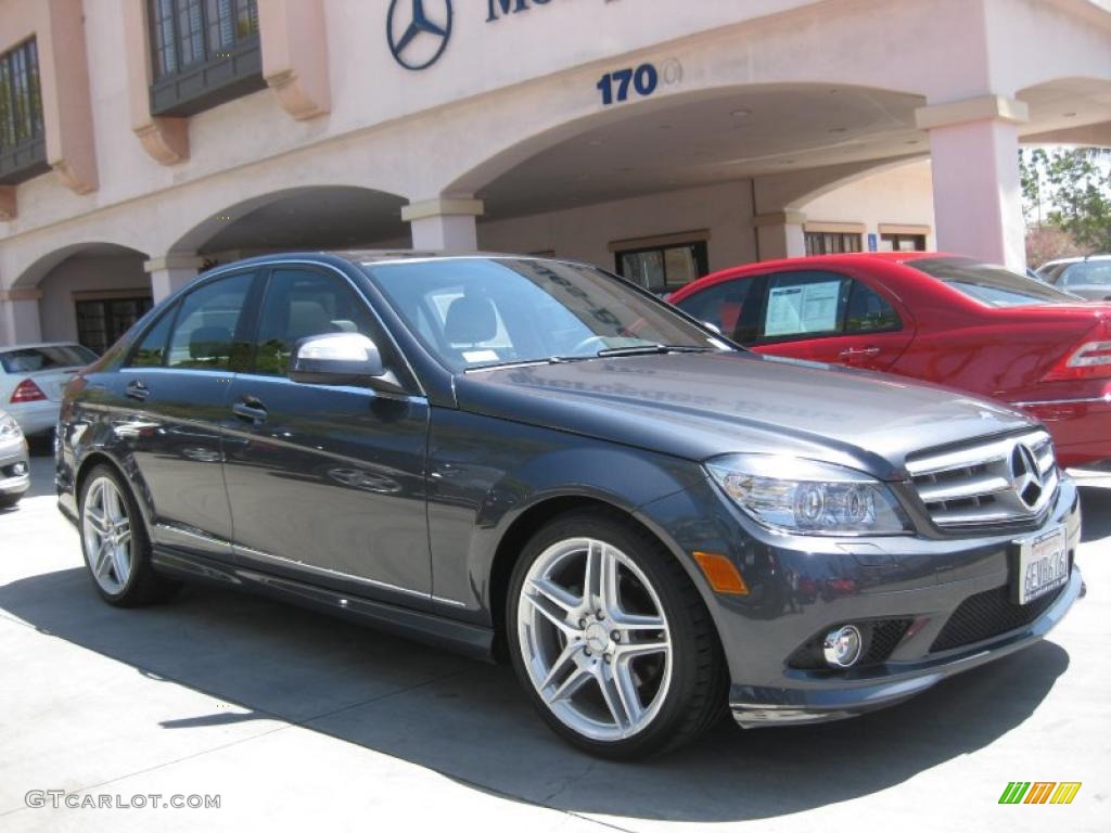 2008 C 300 Sport - Steel Grey Metallic / Black photo #1