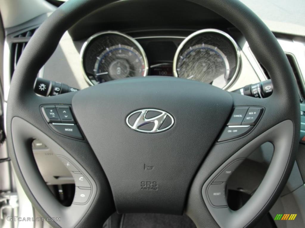 2011 Sonata GLS - Radiant Silver / Gray photo #32