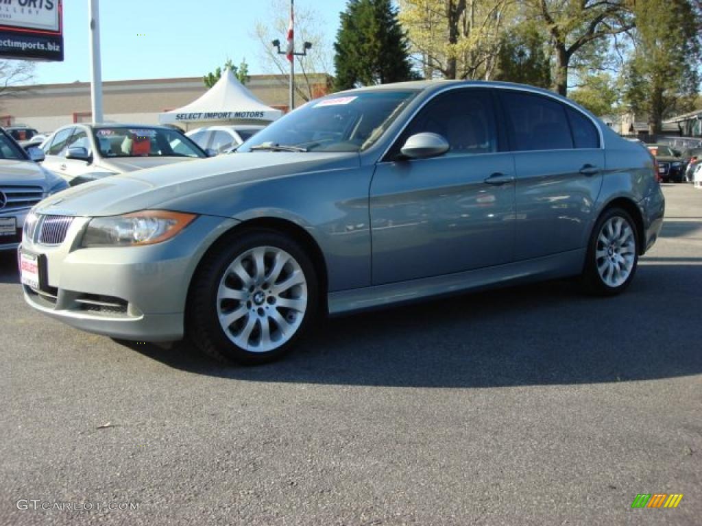 2006 3 Series 330i Sedan - Quartz Blue Metallic / Beige photo #2