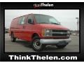 2002 Victory Red Chevrolet Express 2500 Cargo Van  photo #1