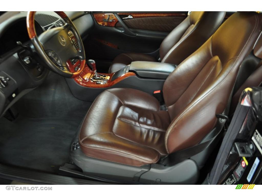 designo Dark Brown Interior 2002 Mercedes-Benz CL 600 Photo #48132035