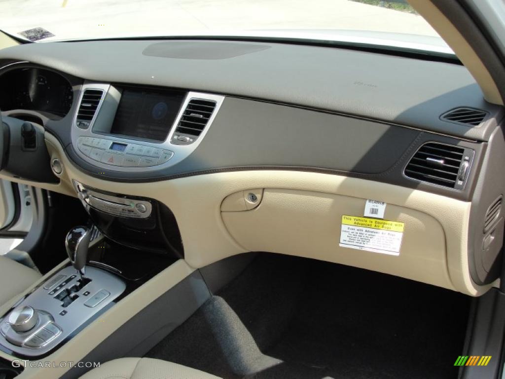 2011 Genesis 3.8 Sedan - White Satin Pearl / Cashmere photo #18